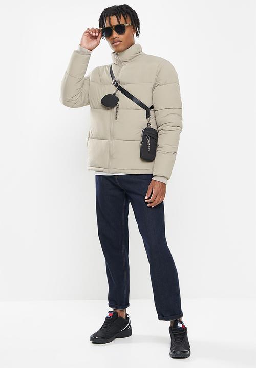 Cotton On - Essential Recycled Puffer Jacket - Taupe