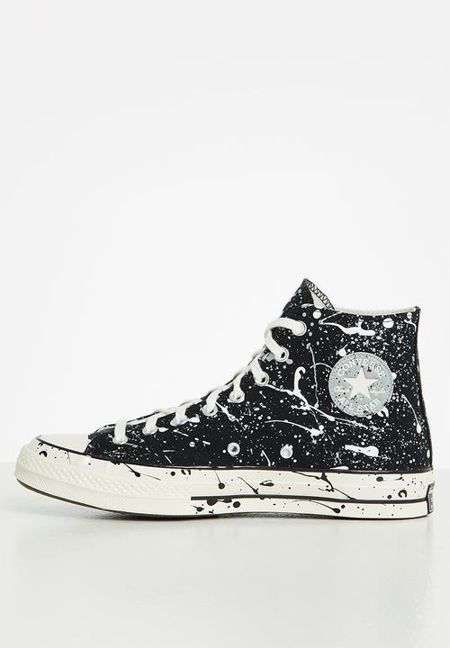 Converse - Chuck 70 paint splatter hi - archive print - black/ash stone/egret
