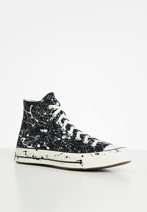 Converse - Chuck 70 paint splatter hi - archive print - black/ash stone/egret