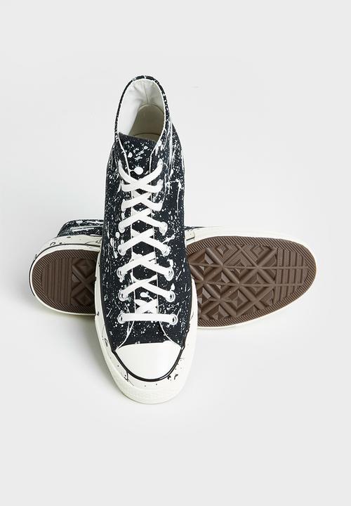 Converse - Chuck 70 paint splatter hi - archive print - black/ash stone/egret