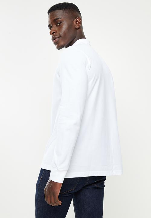 Nautica - Long sleeve classic polo - white