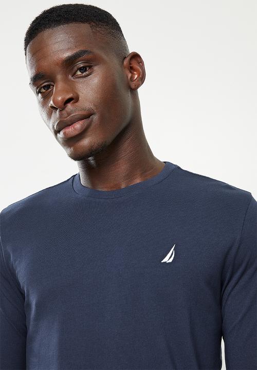 Nautica - Long sleeve crew neck tee - navy