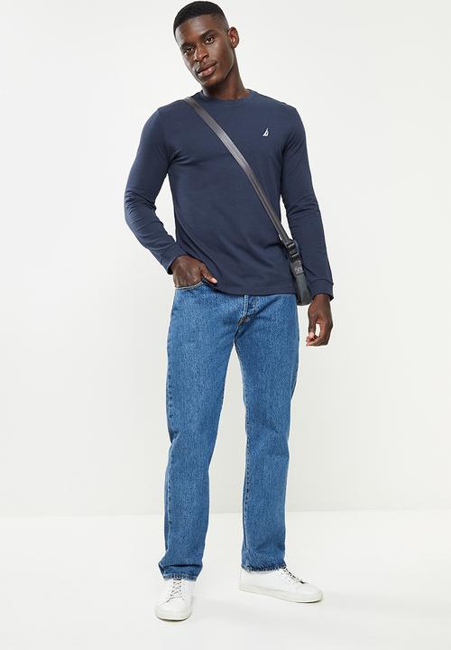 Nautica - Long sleeve crew neck tee - navy