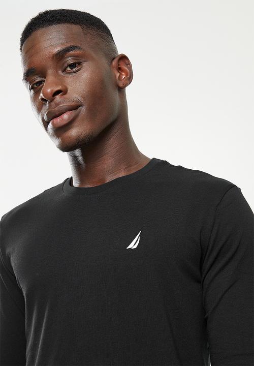 Nautica - Long sleeve crew neck tee - black