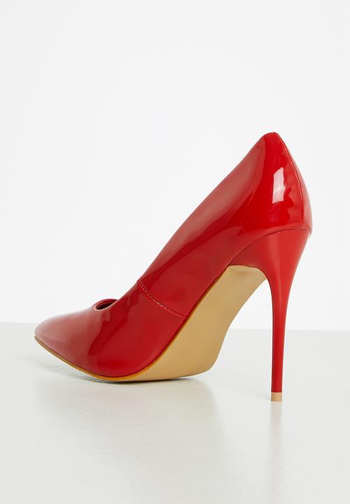 Plum - April court heel - red