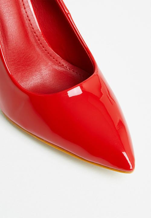 Plum - April court heel - red