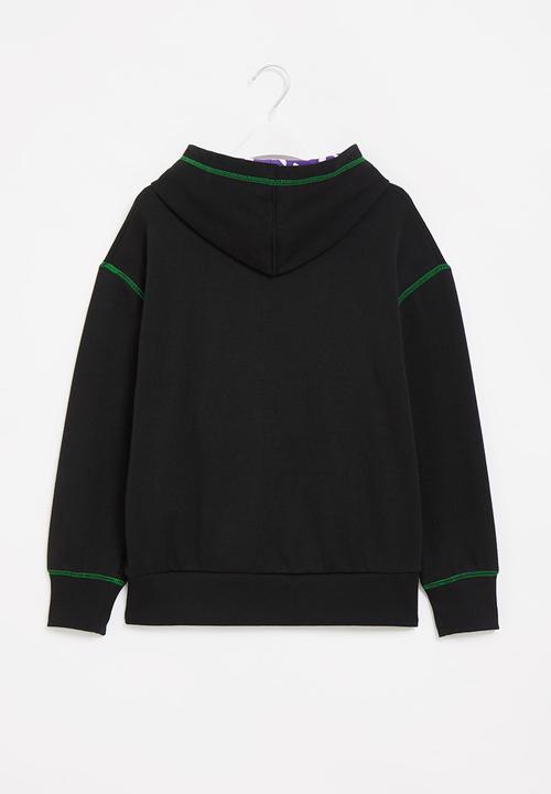 Converse - Cn2b untitled zipper po hoodie - black