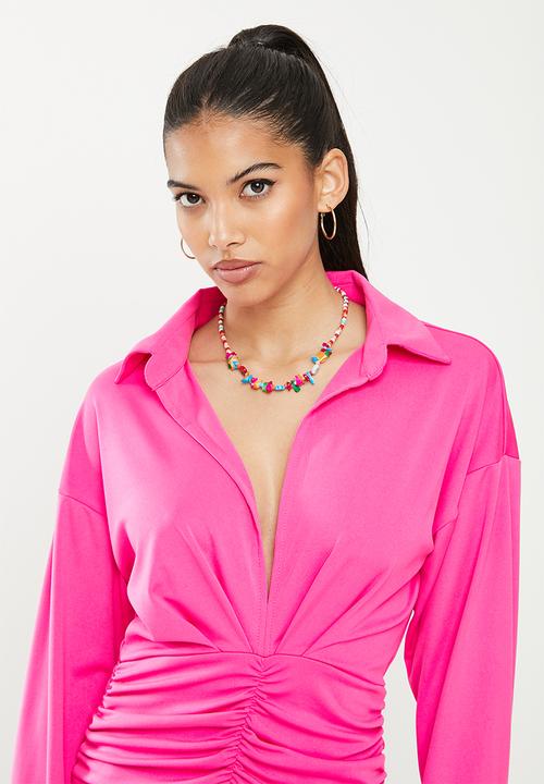 The Lot - Call me a cab dress - hot pink