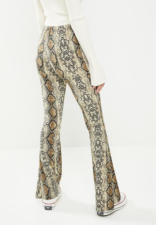 The Lot - Jungle babe flare pants - snake