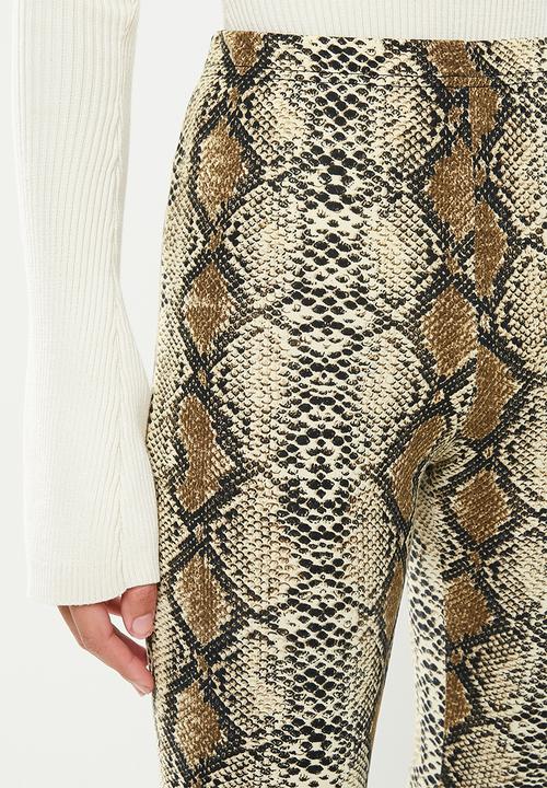 The Lot - Jungle babe flare pants - snake