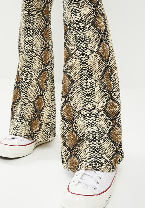 The Lot - Jungle babe flare pants - snake