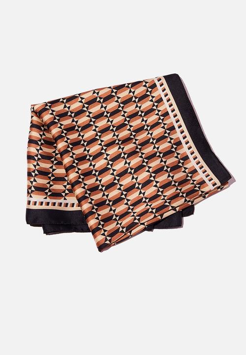 Rubi - Versatile scarf - brown sia geo