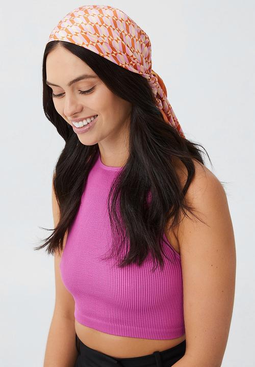 Rubi - Versatile scarf - pink sia geo