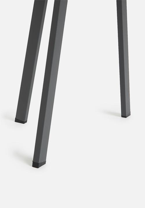 Excellent Houseware - Zinc round  table - dark grey