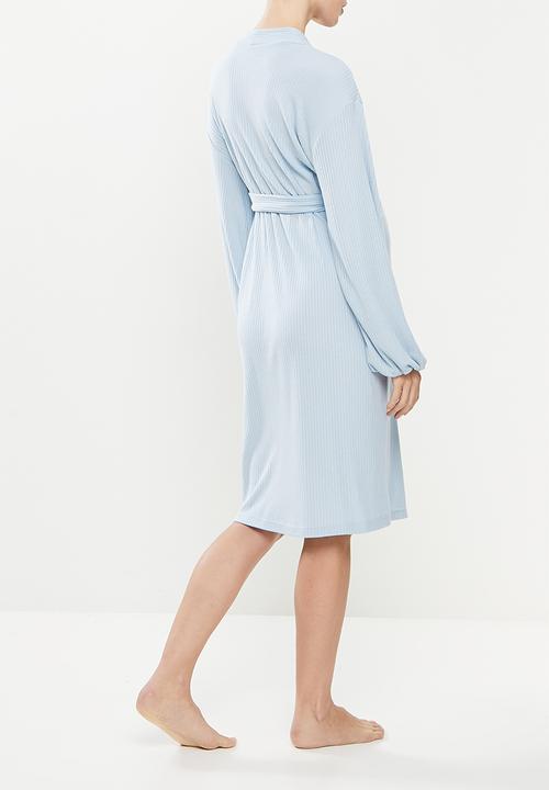 Superbalist - Maternity waffle gown - blue