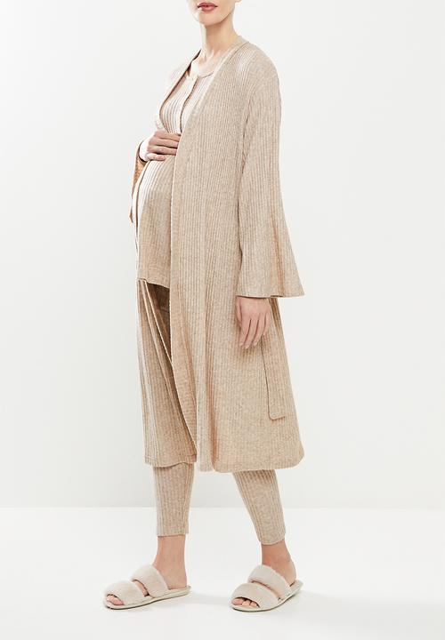 Superbalist - Maternity soft touch gown - taupe