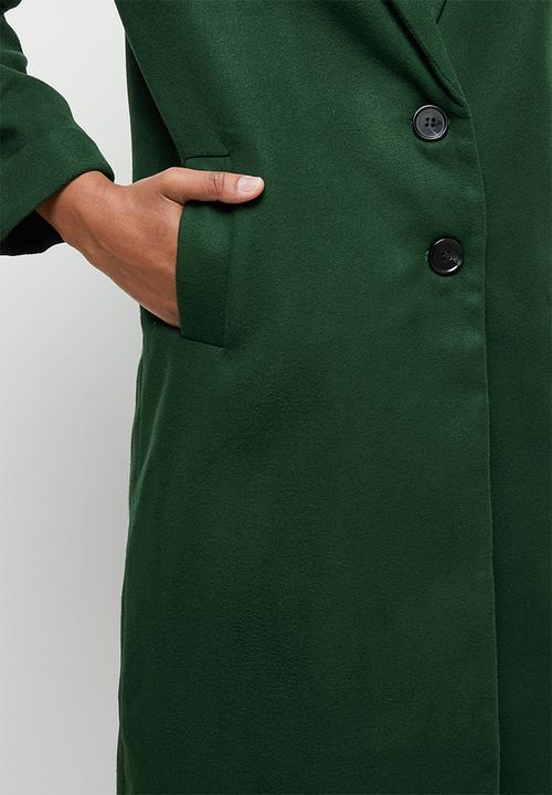 edit - Long duster coat - dark green