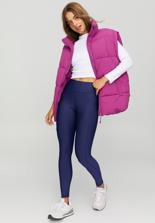 Cotton On - The recycled mother puffer vest - deep orchid