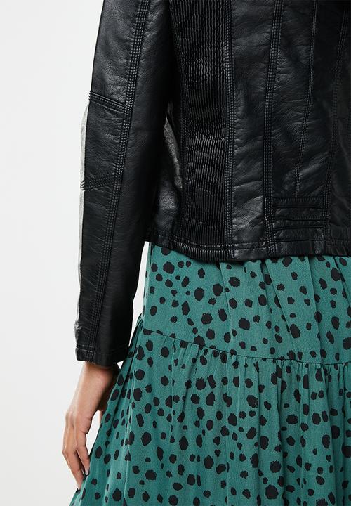 Stella Morgan - Long sleeve pu jacket - black