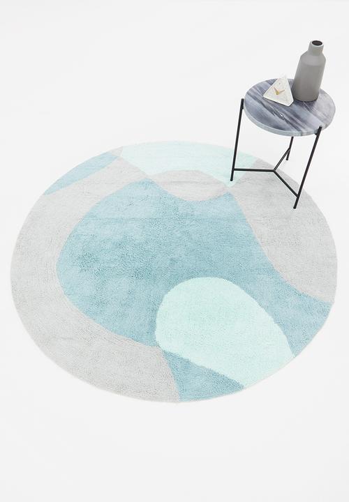 Sixth Floor - Liquid round tufted rug - multi