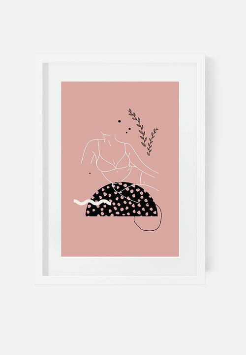 Sugar & Vice - Bohemian art print bundle - pink & rust