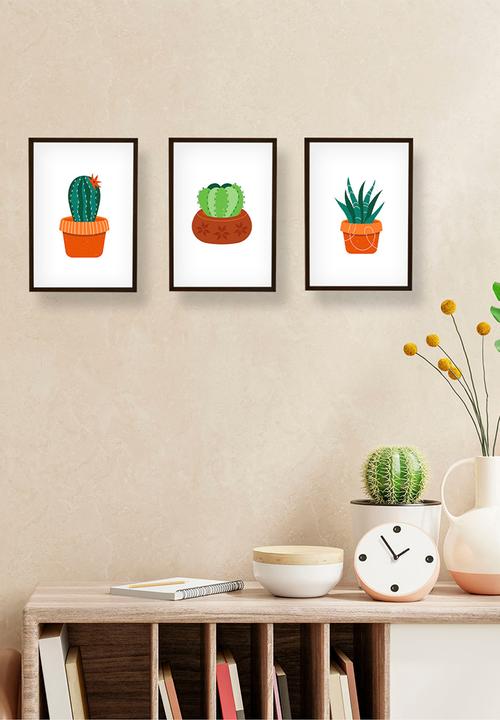 Sugar & Vice - Colour cactus wall art