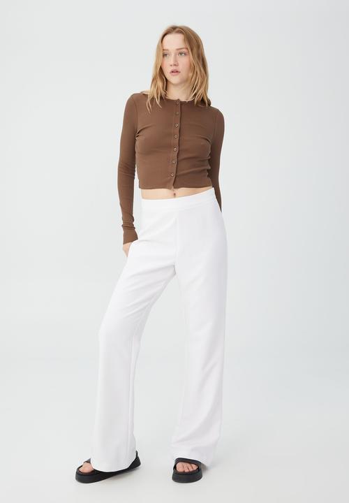 Cotton On - The organic rib cardi - brown