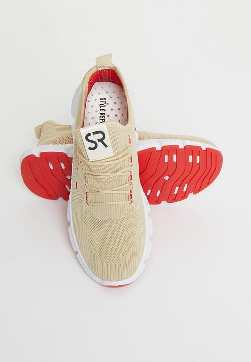STYLE REPUBLIC - Paul sneakers - stone & red