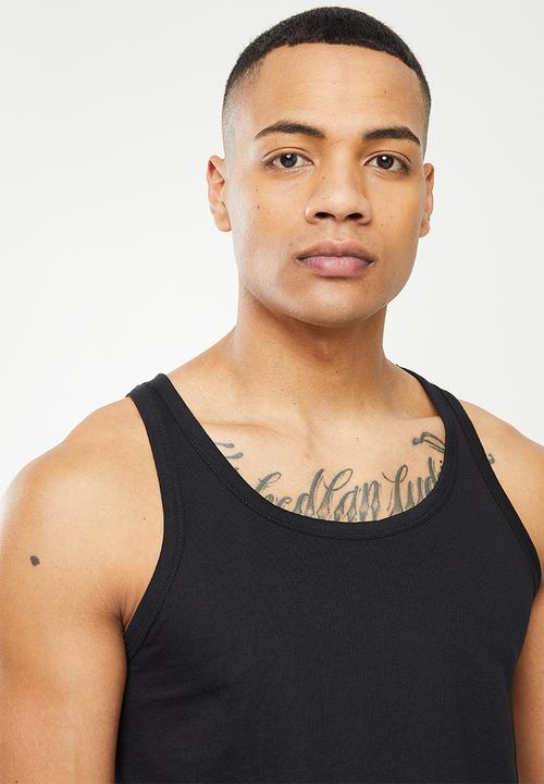 Diesel  - Umtk johnny tube vest 2-pack - black & khaki