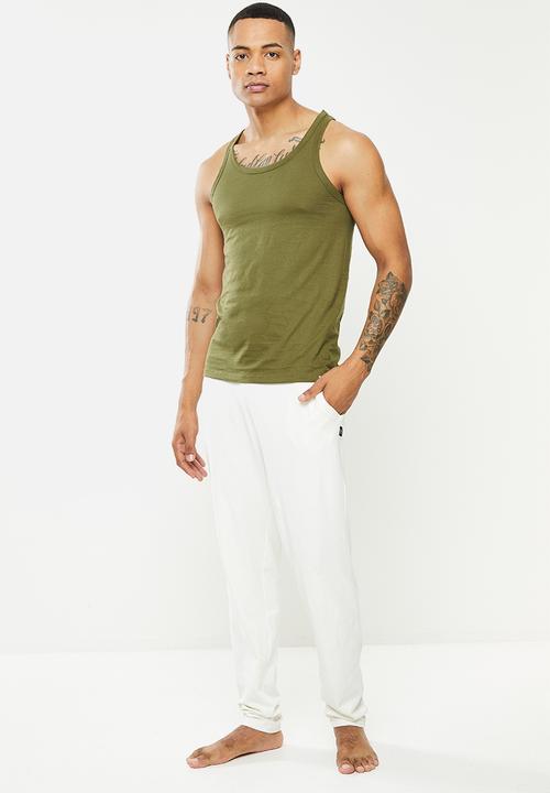 Diesel  - Umtk johnny tube vest 2-pack - black & khaki