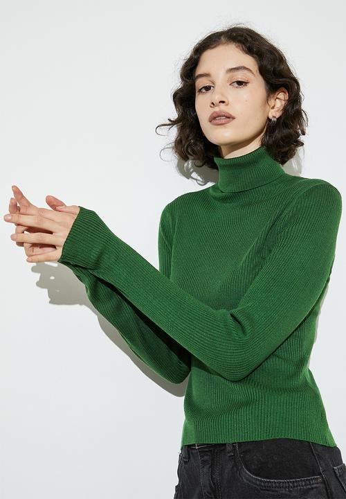 Superbalist - Crop turtle neck - new green