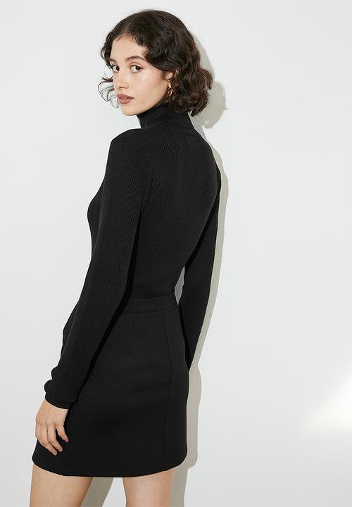 Superbalist - Crop turtle neck - black