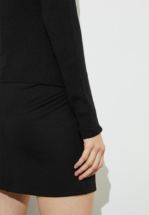 Superbalist - Crop turtle neck - black