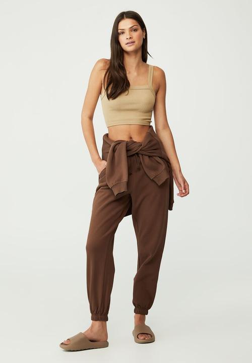 Cotton On - Classic trackpant - brown