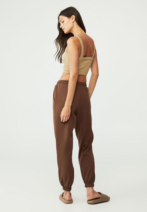 Cotton On - Classic trackpant - brown