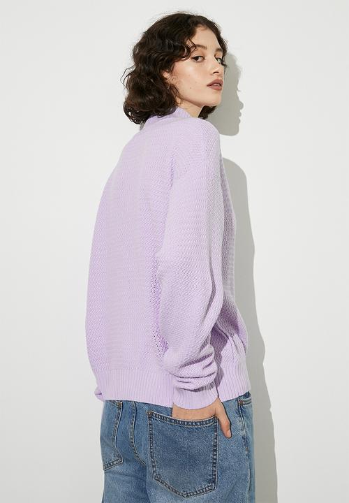 Superbalist - Stitch interest jumper - lilac