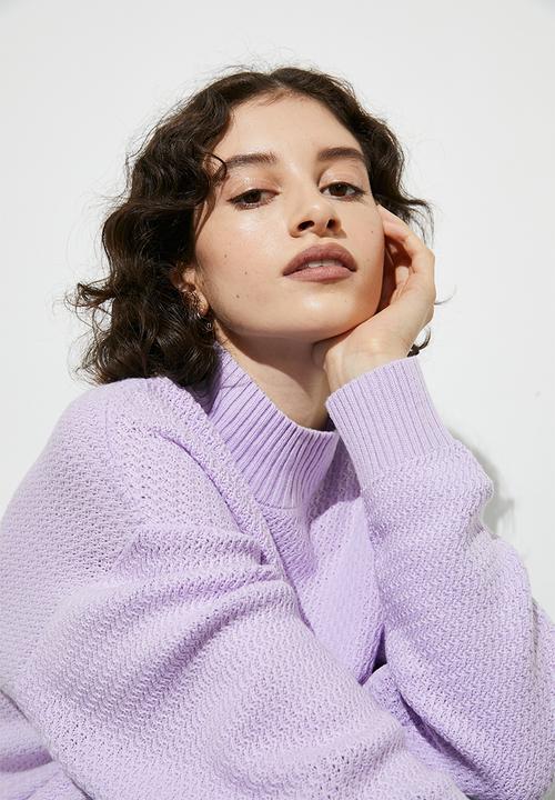 Superbalist - Stitch interest jumper - lilac