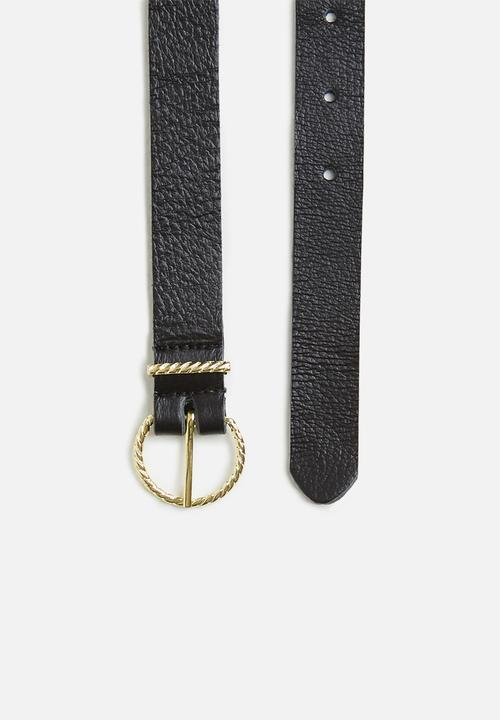 Superbalist - Jessica leather belt - black