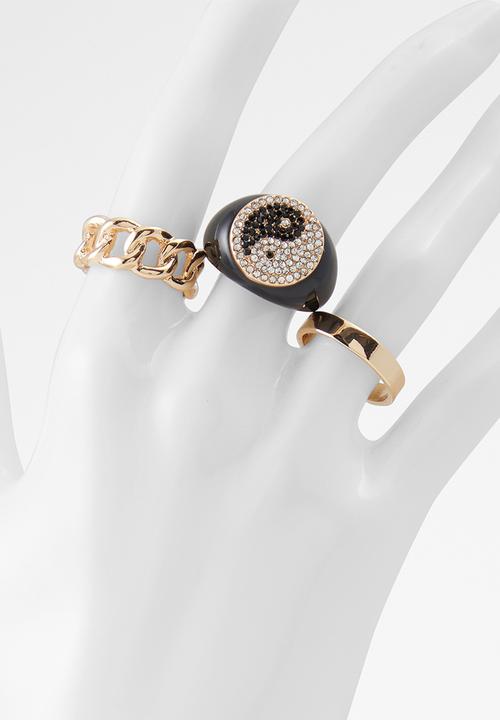 ALDO - Zipney - black & gold