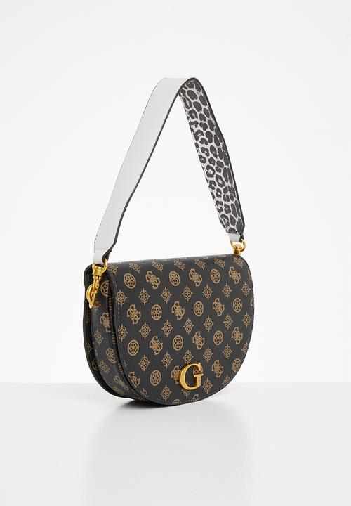 GUESS - Danna saddle bag - mocha 