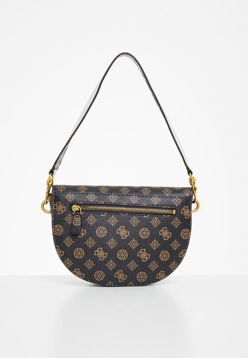GUESS - Danna saddle bag - mocha 