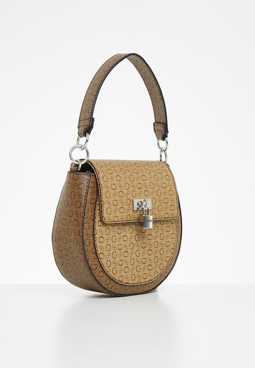 GUESS - Elkhart crossbody flap - mocha 