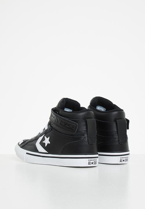 Converse - Pro blaze strap leather hi - black & white 