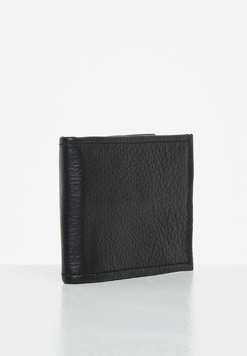 Superbalist - Willy two tone leather wallet - black & navy
