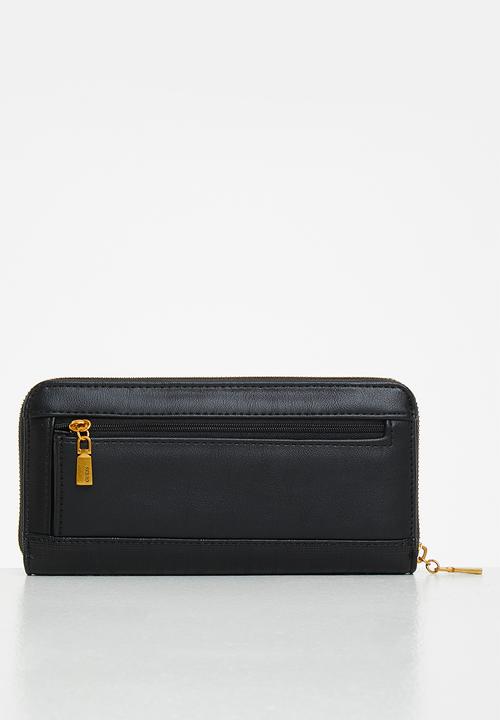 GUESS - Atene slg large zip around - black