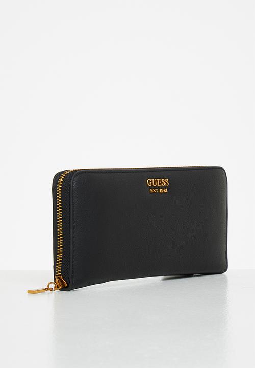 GUESS - Enisa slg large zip around - black