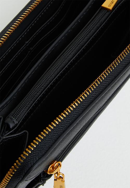 GUESS - Enisa slg large zip around - black
