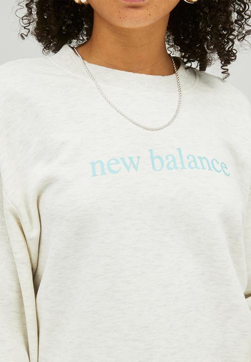 New Balance  - Nb essentials pure balance crew - white