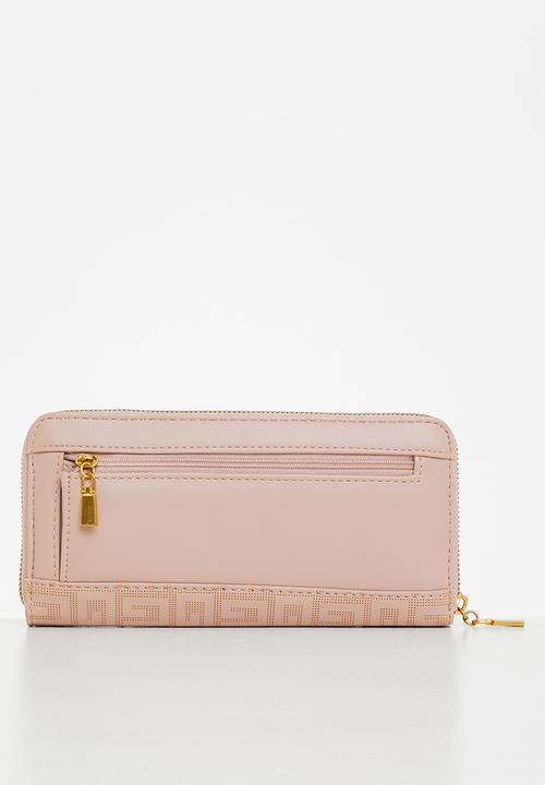 GUESS - Atene slg large zip around - biscuit