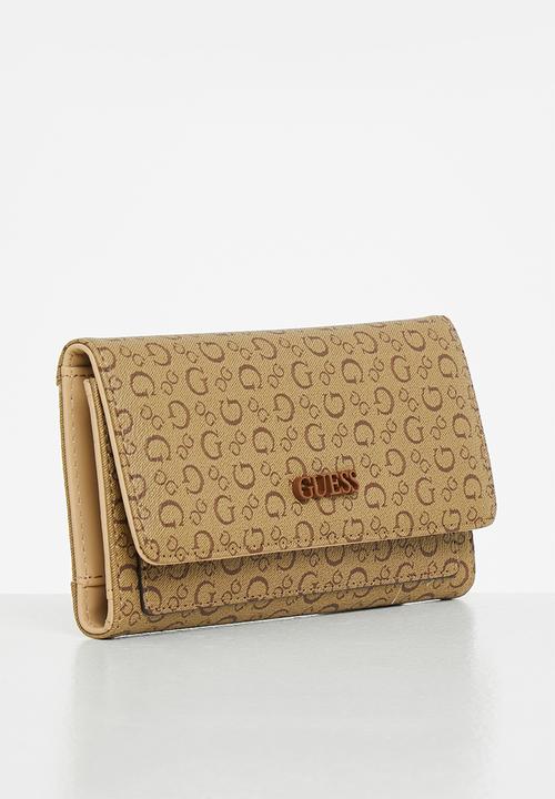 GUESS - Tempe slg slim clutch - mocha